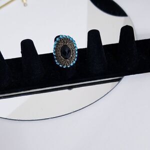 Vintage Adjustable Large faced cocktail ring